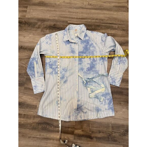 Free People Revolve Nola Shirt Dress in Cornflower Blue Tie Dye Size S NWT - Picture 6 of 7